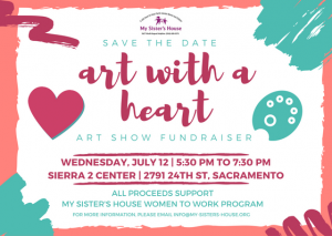 Art with a Heart save the date July 12