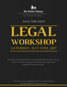 Legal workshop on July 15